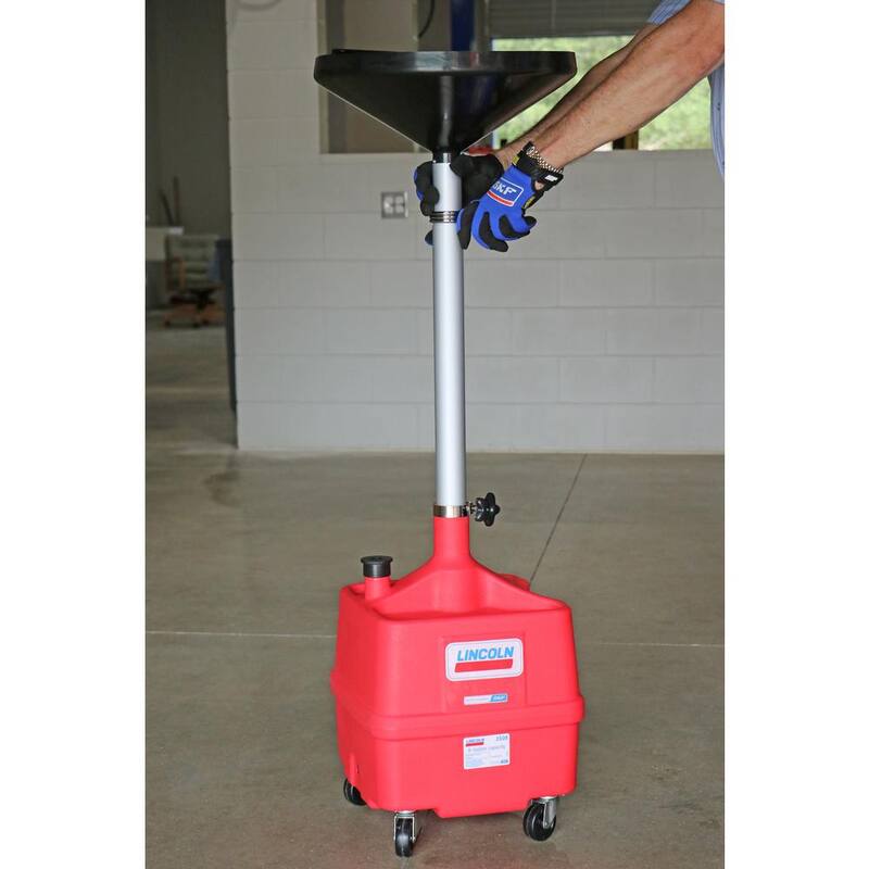 Lincoln Industrial 8 Gal. Portable Plastic Oil Drain - LIN3508