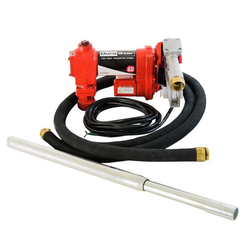 Durostar 12-Volt 1/4 HP 20 GPM Fuel Transfer Pump - DSTP20