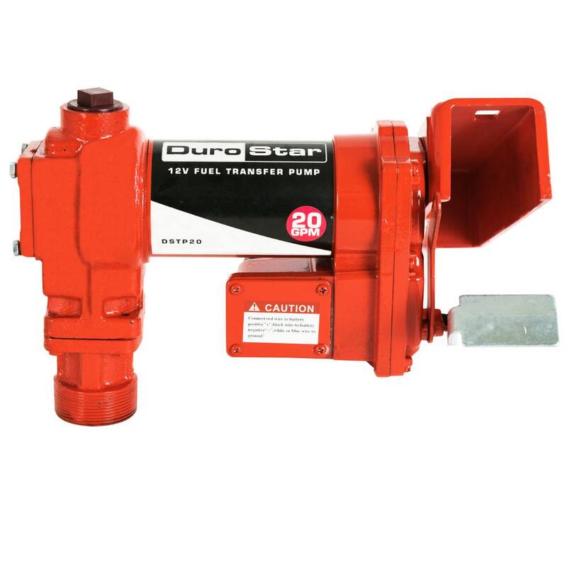 Durostar 12-Volt 1/4 HP 20 GPM Fuel Transfer Pump - DSTP20