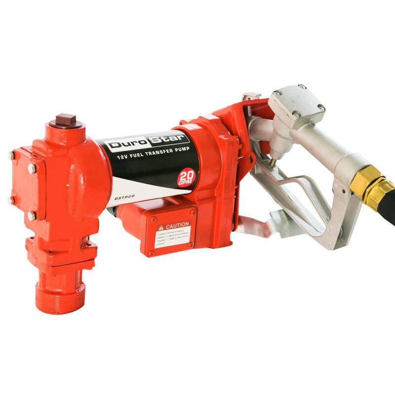Durostar 12-Volt 1/4 HP 20 GPM Fuel Transfer Pump - DSTP20