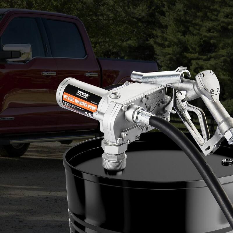 VEVOR Fuel Transfer Pump 15GPM 1/5 HP Gear-Type Electric Diesel Transfer Pump Auto Shut-Off Fuel Nozzle Inlet & Outlet Hose - FBBMG15GPM157Y234V9
