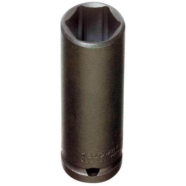 Proto 1/2 in Drive Impact Socket 7/16 in Size 6 pt Deep Depth, Black Oxide - J7314HT