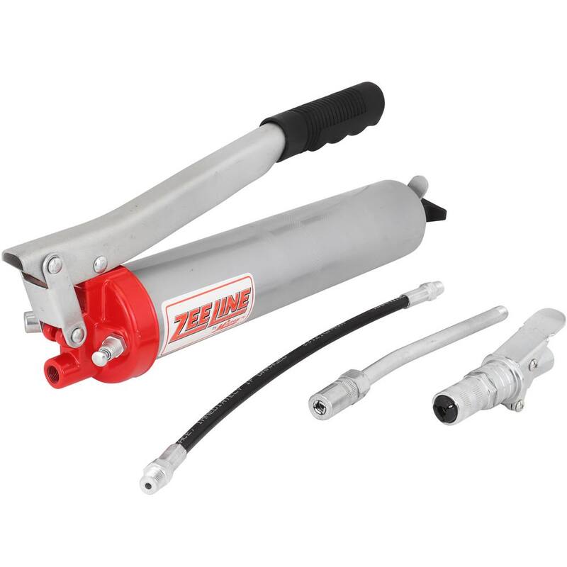 ZEELINE BY MILTON 10,000 PSI Heavy-Duty Lever Action Grease Gun W/Locking Grease Coupler - ZEHD4-LC