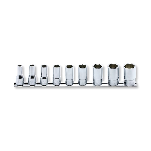 Ko-Ken Socket set 8mm-19mm 6 Point 200mm 8 pieces 3/8 Sq. Drive - RS3300X/8
