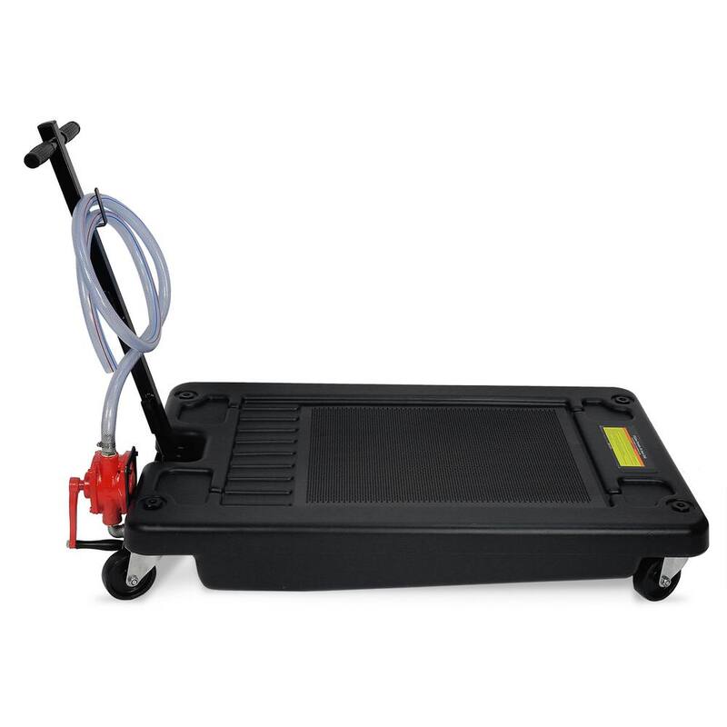 STARK USA 17 Gal. Low Profile Portable Truck Oil Drain with Industrial Pump - 65040-H1
