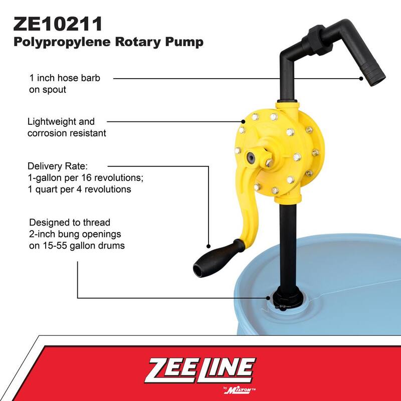 ZEELINE BY MILTON Polypropylene Rotary Pump - ZE10211