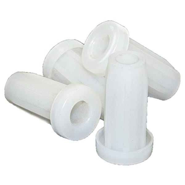 Homepage 0.68 in. TruGuard Plastic Round Sockets, White, 4PK - HO3253208
