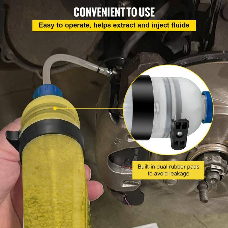 VEVOR Transmission Fluid Pump 0.3 Gal. ABS Automatic Transmission Fluid Pump Tool Set with ATF Filler Adapters - QCBSXCYQP1.5LOMOPV0