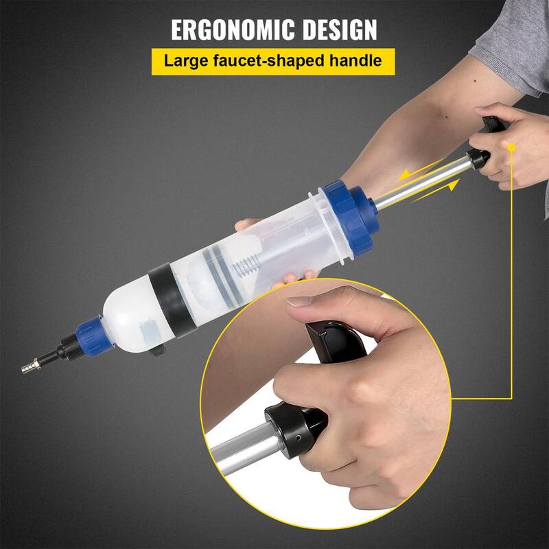 VEVOR Transmission Fluid Pump 0.3 Gal. ABS Automatic Transmission Fluid Pump Tool Set with ATF Filler Adapters - QCBSXCYQP1.5LOMOPV0