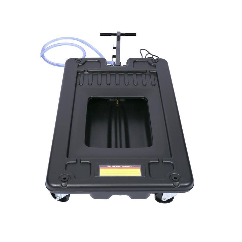 Damodpoy 17 Gal. Low-Profile Oil Drain with Electric Pump - GH-026