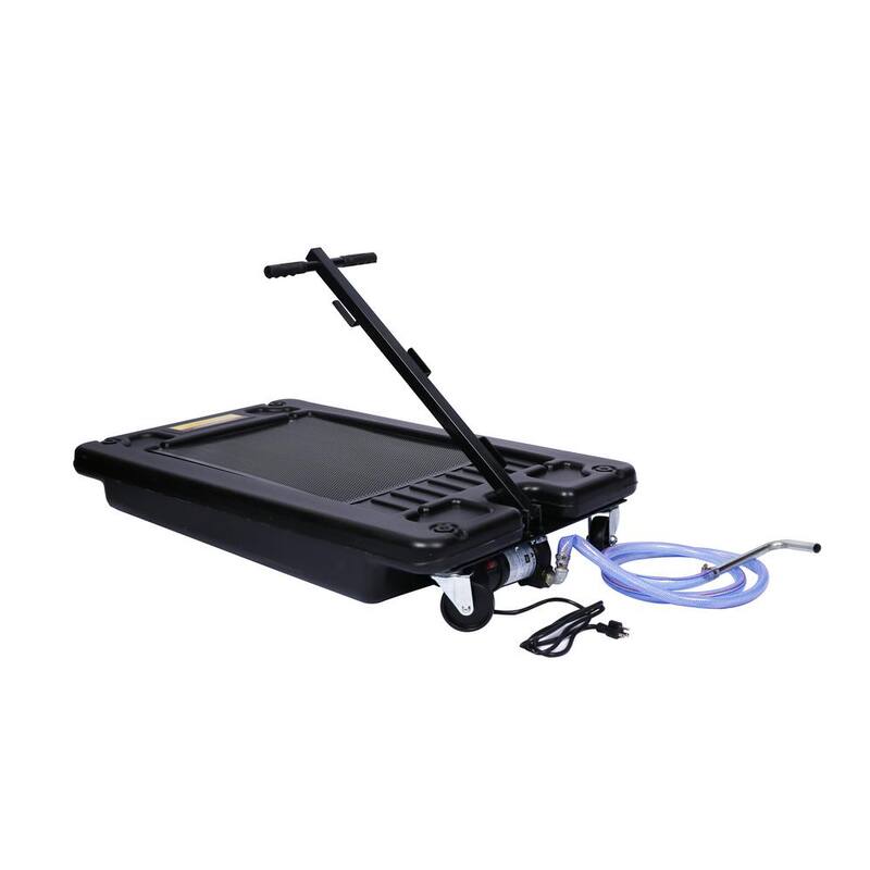 Damodpoy 17 Gal. Low-Profile Oil Drain with Electric Pump - GH-026