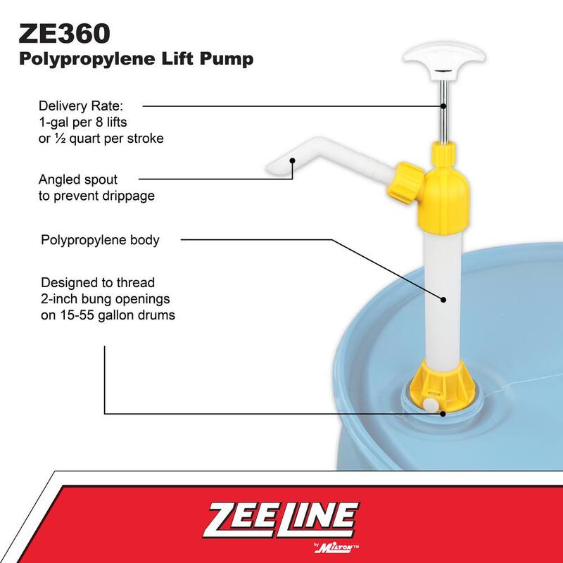 ZEELINE BY MILTON Polypropylene Lift Pump - ZE360