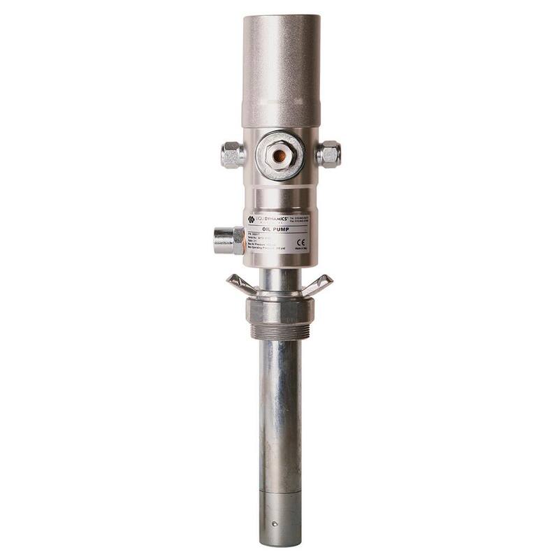 Liquidynamics 3:1 Stub Style Pneumatic Oil Pump with Bung Adapter - 20001T-S2