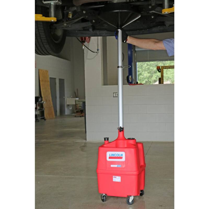 Lincoln Industrial 18 Gal. Portable Plastic Oil Drain - LIN3518