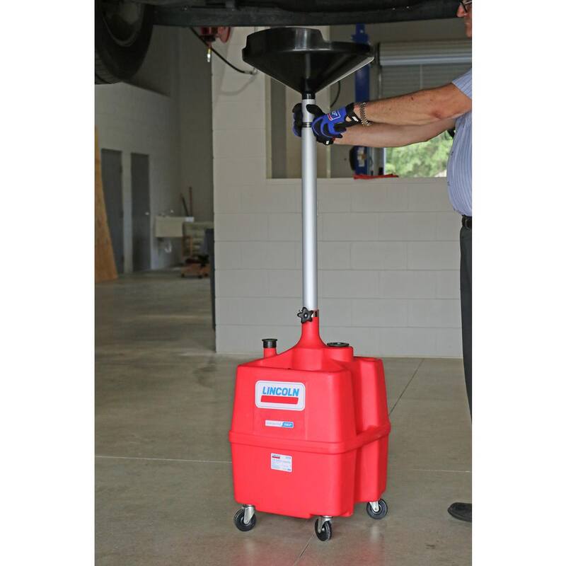 Lincoln Industrial 18 Gal. Portable Plastic Oil Drain - LIN3518