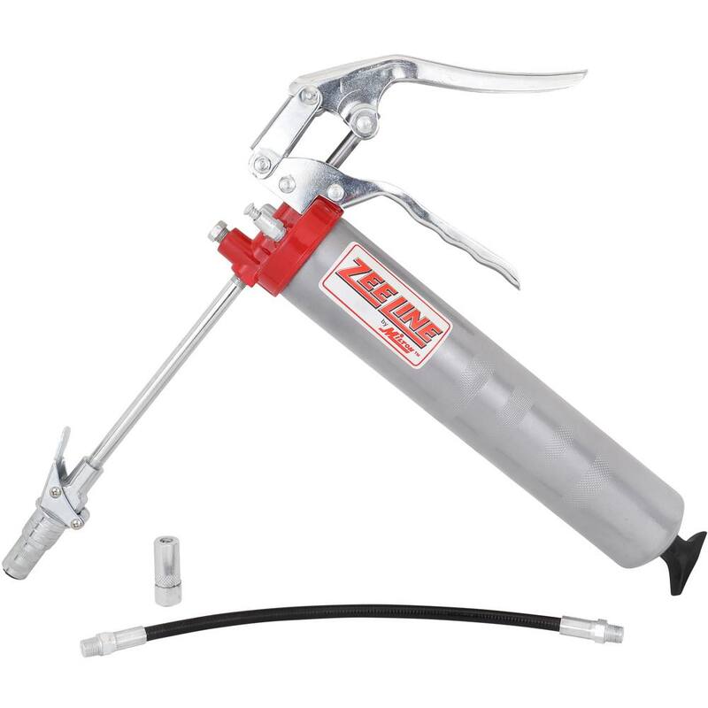 ZEELINE BY MILTON 6,000 PSI Heavy-Duty Pistol Action Grease Gun W/Locking Grease Coupler - ZEHD5-LC