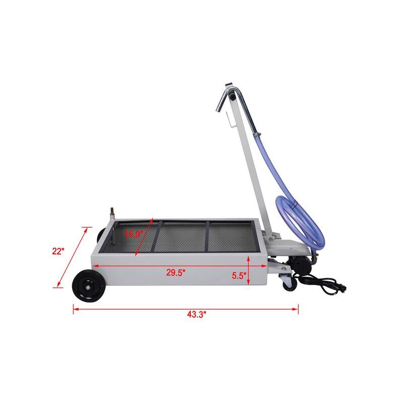 Damodpoy 15 Gal. Low-Profile Oil Drain with Electric Pump - GH-021