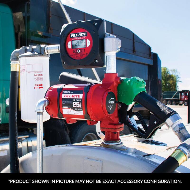 FILL-RITE 120-Volt 25 GPM 1/3 HP Continuous Duty Fuel Transfer Pump with Standard Accessories (Bung Mounted) - NX25-120NB-AA