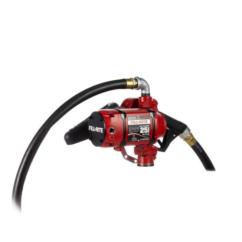 FILL-RITE 120-Volt 25 GPM 1/3 HP Continuous Duty Fuel Transfer Pump with Standard Accessories (Bung Mounted) - NX25-120NB-AA
