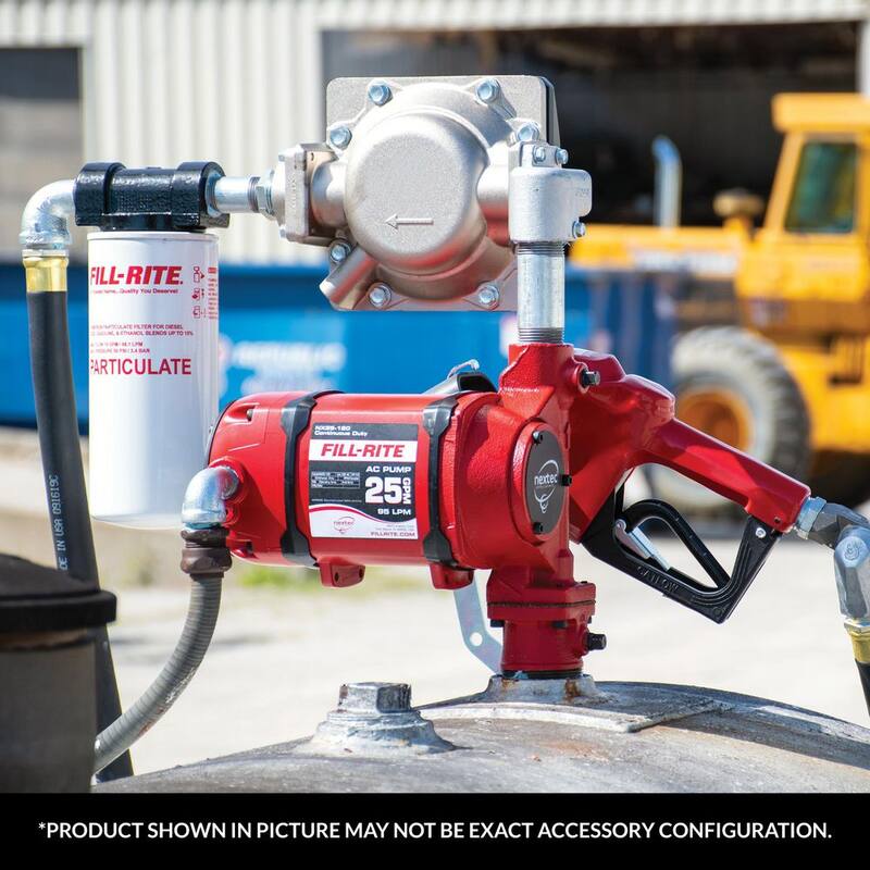 FILL-RITE 120-Volt 25 GPM 1/3 HP Continuous Duty Fuel Transfer Pump with Standard Accessories (Bung Mounted) - NX25-120NB-AA
