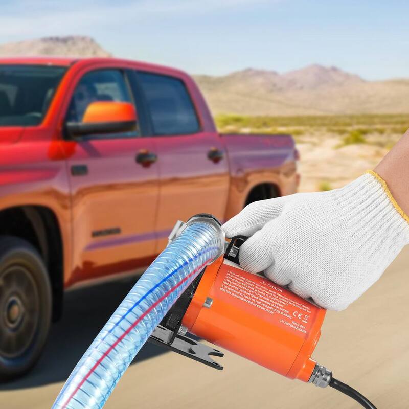 VEVOR Fuel Transfer Pump 8 GPM 1/6 HP Electric Diesel Transfer Pump with Auto Shut-Off Fuel Nozzle Long Inlet & Outlet Hose - FBBMG8GPM16H7QUUSV9