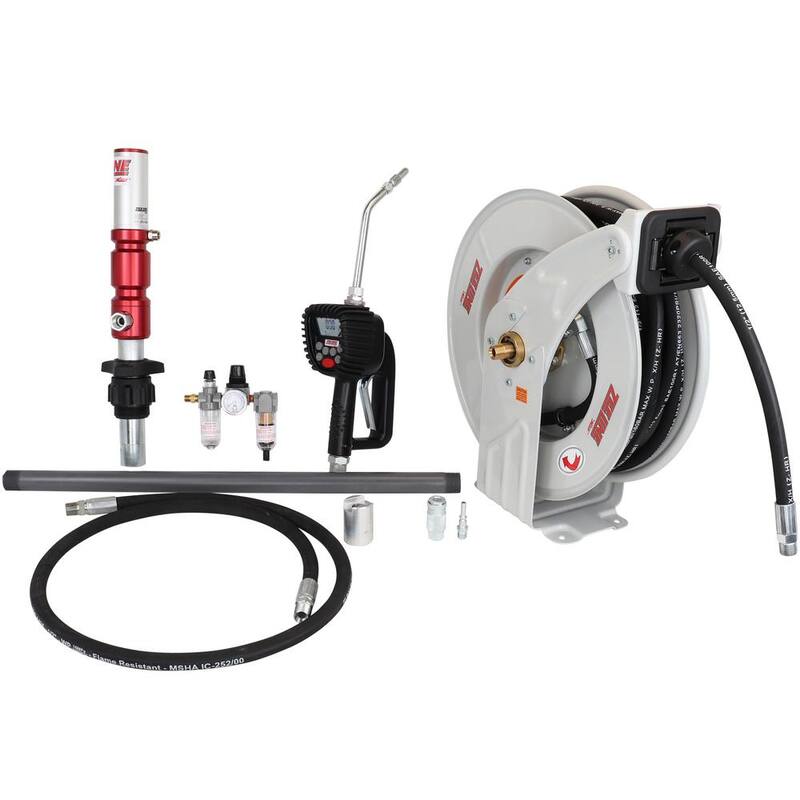 ZEELINE BY MILTON 3:1 Premium Series Pump Kit 55-Gal with Reel and Preset Meter - ZE1700PK-55-500
