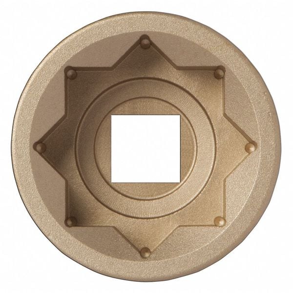Ampco Safety Tools 1 in Drive Impact Socket 2 1/2 in Size Double Square Standard Depth, Natural - I-1D1-7/16 (8-PT)