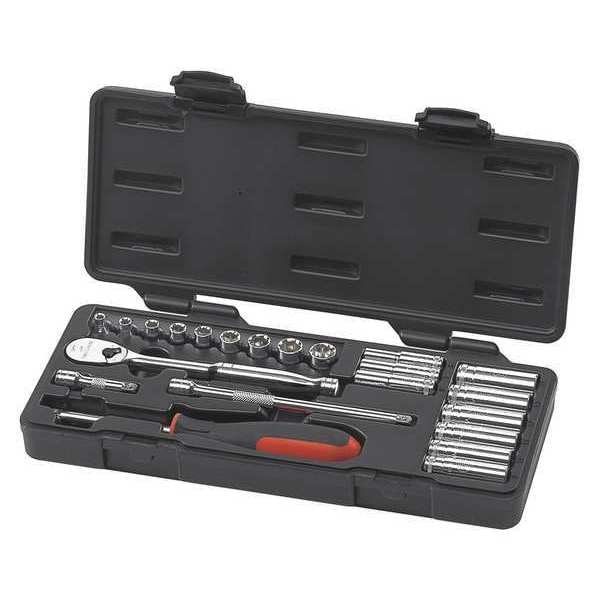 Gearwrench 1/4" Drive Mechanics Tool Set SAE 22 Pieces 3/16" to 1/2" , Chorme - 80325