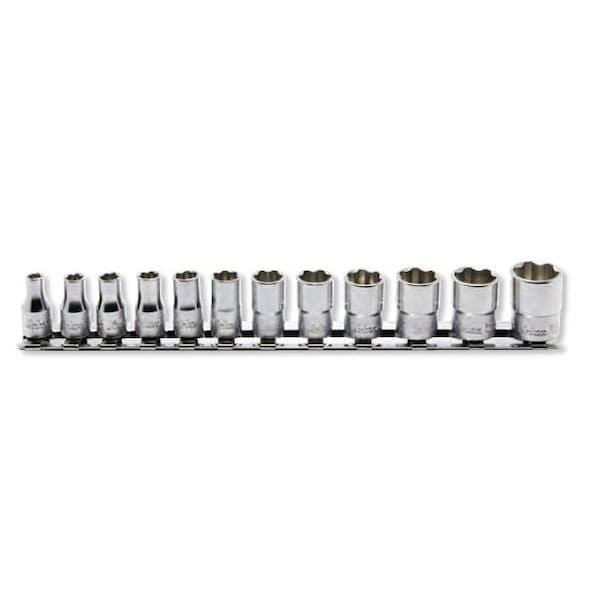 Ko-Ken Socket set 4-14mm Surface 200mm 12 pieces 1/4 Sq. Drive - RS2410M/12