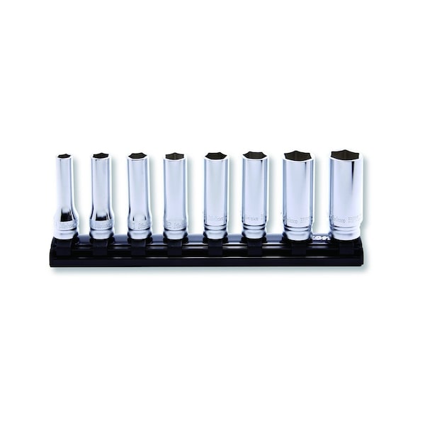 Ko-Ken Socket set 8-19mm 6 Point 200mm Z-series 8 pieces 3/8 Sq. Drive - RS3300MZ/8