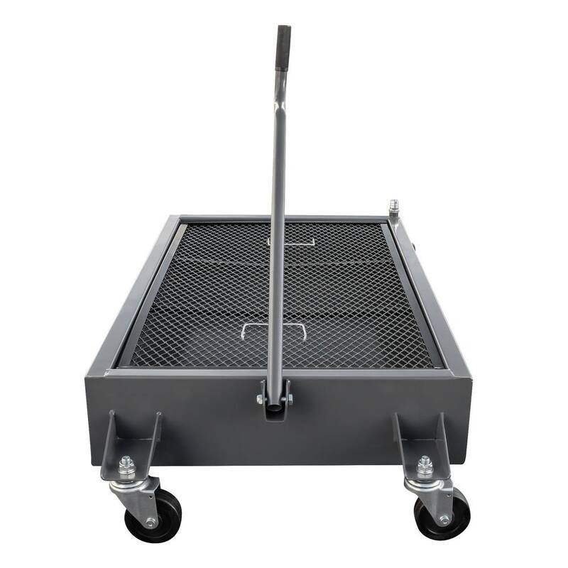 RANGER RD-15 15 Gal. Low Profile Portable Oil Drain with T-Handle and Swivel Casters - 5150206