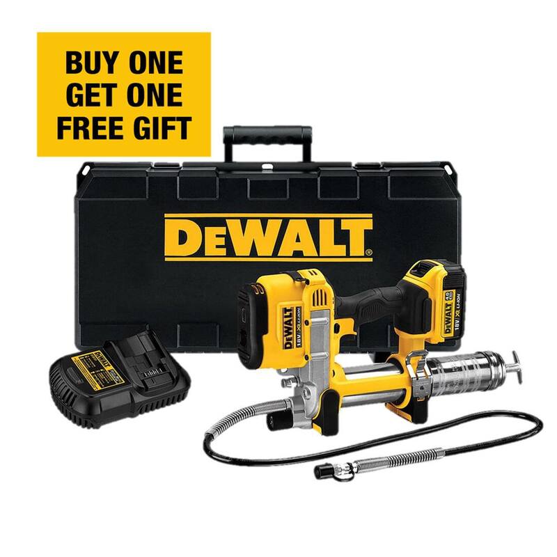 DEWALT 20V MAX Cordless 10,000 PSI Variable Speed Grease Gun, (1) 20V 4.0Ah Battery, and Charger - DCGG571M1