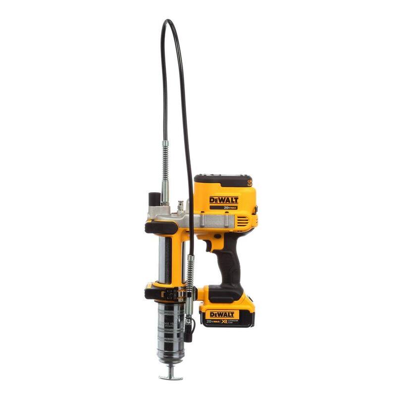 DEWALT 20V MAX Cordless 10,000 PSI Variable Speed Grease Gun, (1) 20V 4.0Ah Battery, and Charger - DCGG571M1