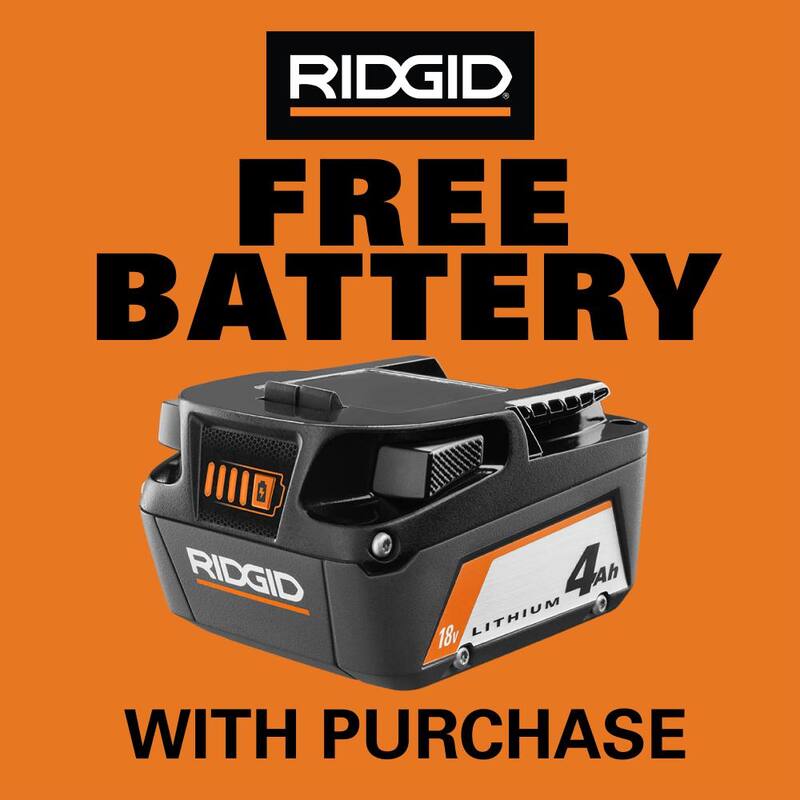 RIDGID 18V Cordless Grease Gun with 18V Lithium-Ion 4.0 Ah Battery - R860445B-AC87004