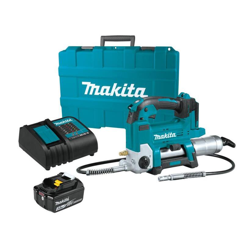 Makita 18V LXT Lithium-Ion Cordless Grease Gun Kit, 3.0Ah - XPG01S1