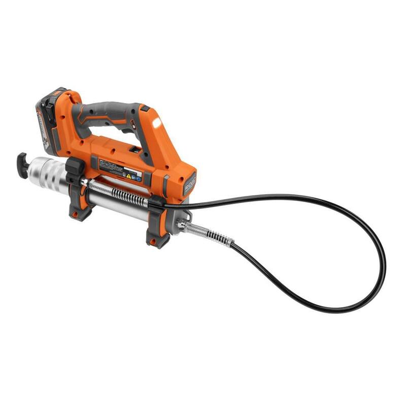 RIDGID 18V Cordless Grease Gun Kit with (1) 2.0 Ah Battery and Charger - R860445KN