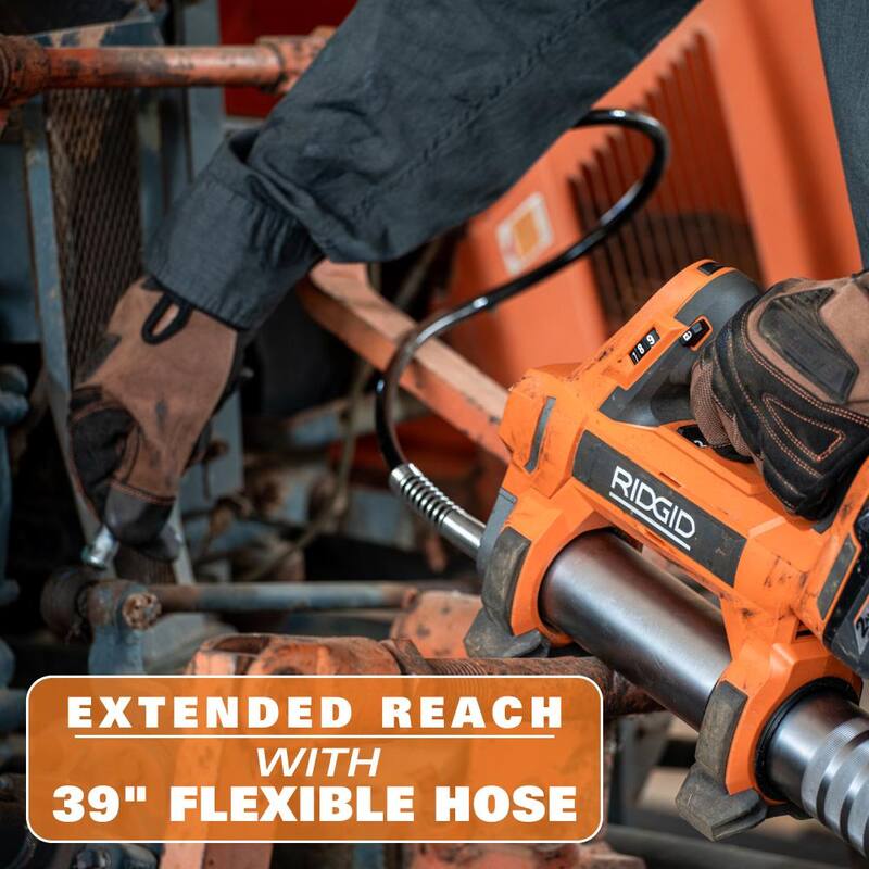 RIDGID 18V Cordless Grease Gun Kit with (1) 2.0 Ah Battery and Charger - R860445KN