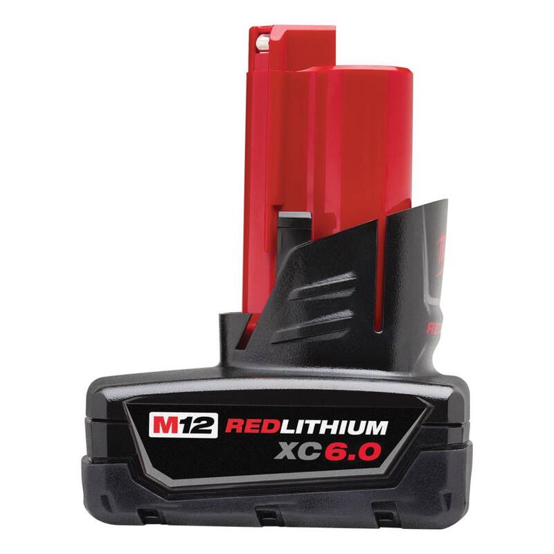Milwaukee M12 12V Lithium-Ion Cordless Grease Gun with M12 6.0 Ah Battery Pack - 2446-21XC-48-11-2460