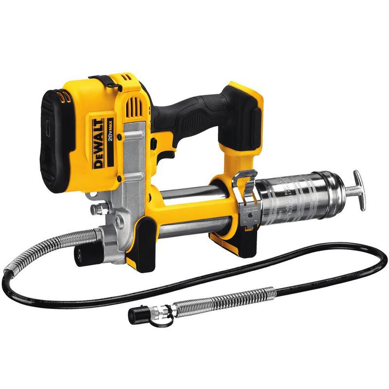 DEWALT 20V MAX Cordless 10,000 PSI Variable Speed Grease Gun and (1) 20V MAX Premium Lithium-Ion 4.0Ah Battery - DCGG571Bw4b