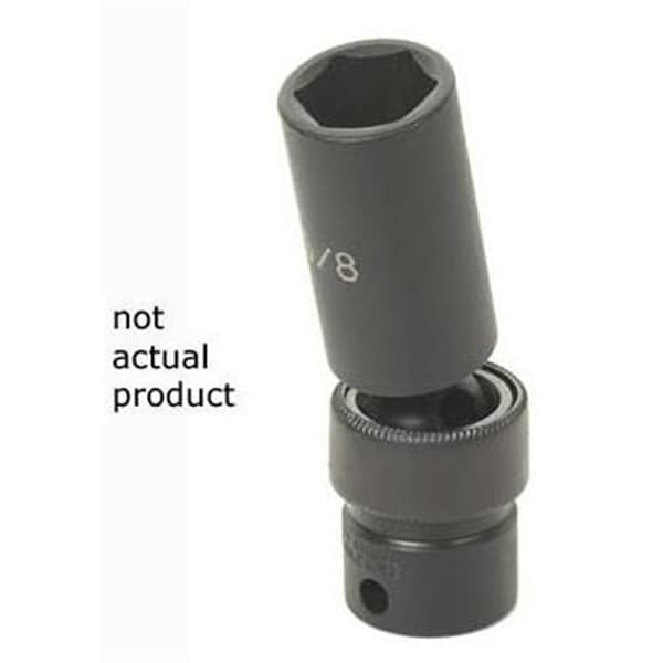 Grey Pneumatic Soc 15/16 3/8D Imp Univ 6Pt Dp Blk - 1030UD