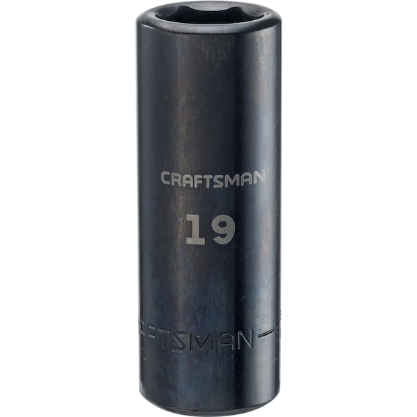 Craftsman Sockets, 1/2" Drive 19mm Metric Deep Imp - CMMT16080