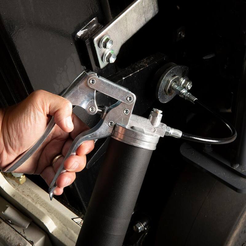 Workforce Heavy-Duty Pistol Grip Grease Gun with 12 in. Flex Extension - L1325