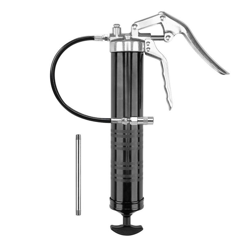 Workforce Heavy-Duty Pistol Grip Grease Gun with 12 in. Flex Extension - L1325