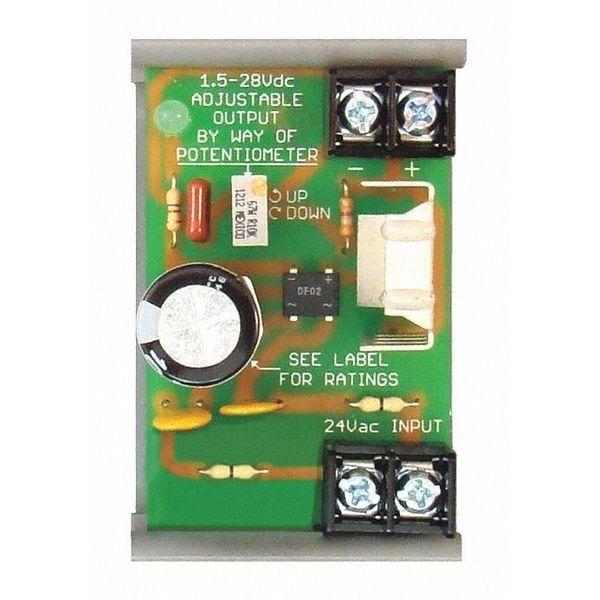 Functional Devices-Rib DC Power Supply, 24V AC, 1.5 to 14V DC, 300 mA, Track - PSMN24DA