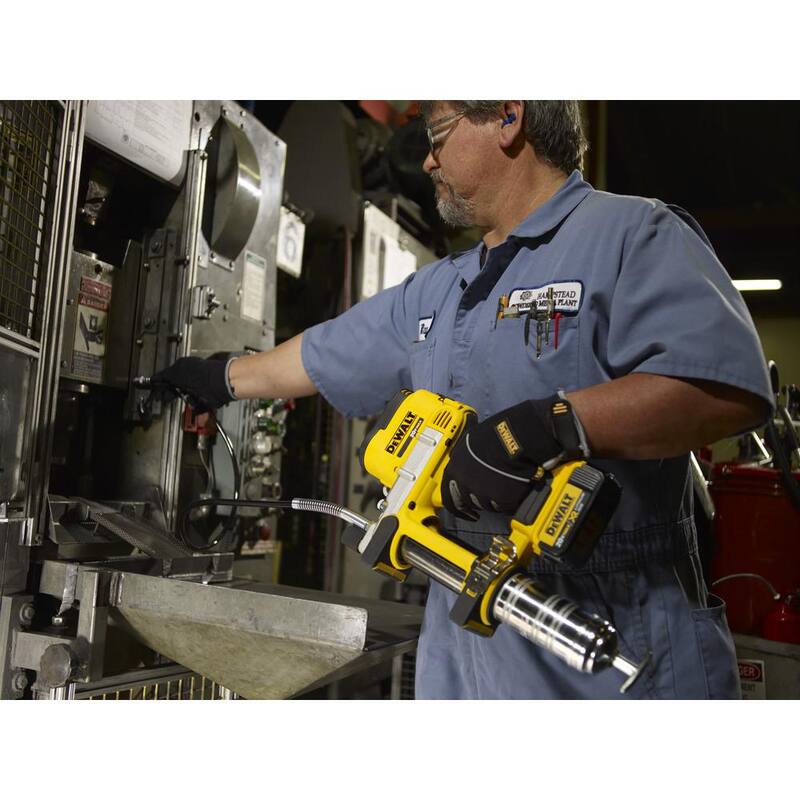 DEWALT 20V MAX Lithium Ion Cordless Grease Gun Kit, 20V MAX Cordless Reciprocating Saw, (1) 20V 4.0Ah Battery, and Charger - DCGG571M1W380B