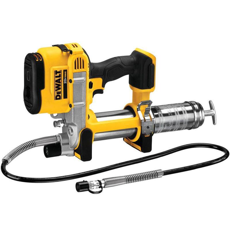 DEWALT 20V MAX Cordless 10,000 PSI Variable Speed Grease Gun and (1) 20V MAX Premium Lithium-Ion 5.0Ah Battery - DCGG571BW205