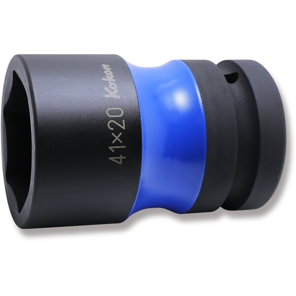Ko-Ken Rear Wheel Nut Socket 41 x 20mm Hex x Square 87mm Color coded 1 Sq. Drive - PW8P-41X20