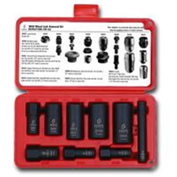 Sunex Sunex SUN2840 9 Piece 1/2 Inch Drive Wheel Lock Removal Kit - SUN2840