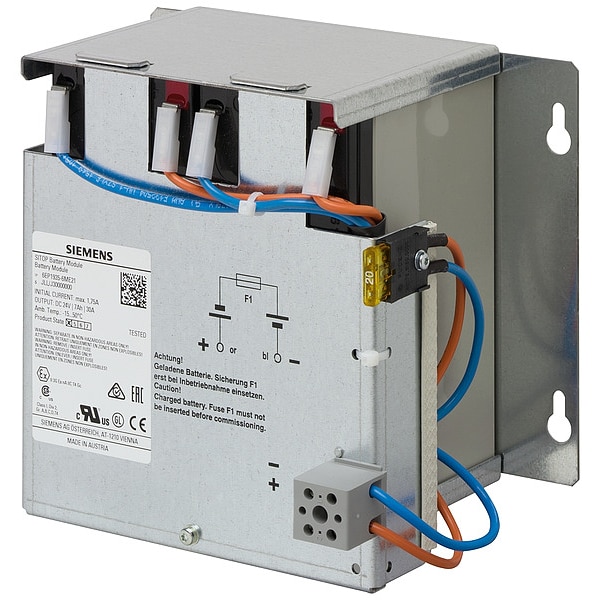 Siemens UPS Battery, 12N868, 12N869, 12N870, 24V DC, 7 Ah, Detachable Cable - 6EP1935-6ME21