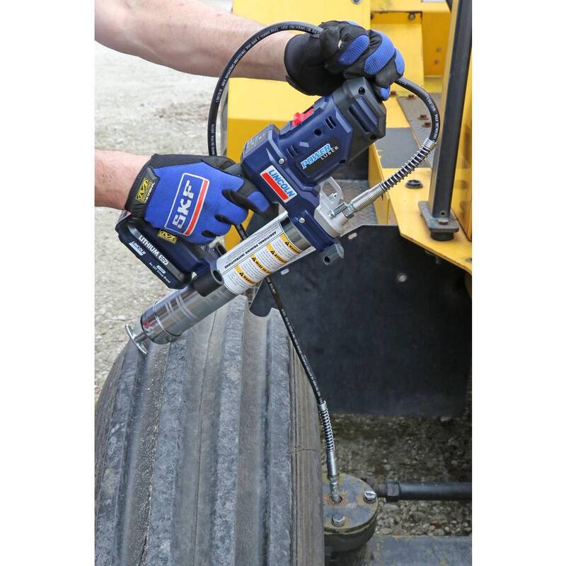 Lincoln Industrial Lincoln 1886 PowerLuber 20-Volt Lithium Ion High Pressure 2 Speed Cordless Grease Gun Single Battery - LIN1886
